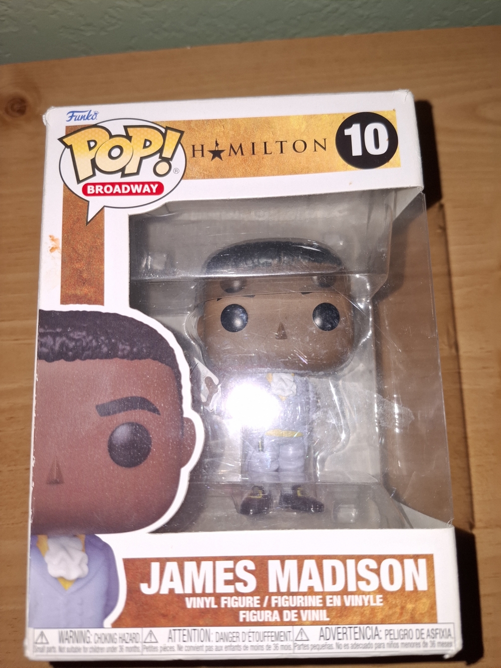 Funko POP! Hamilton James Madison — brown, black, white, gold